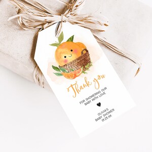 A Little Cutie on the Way Favor Tag