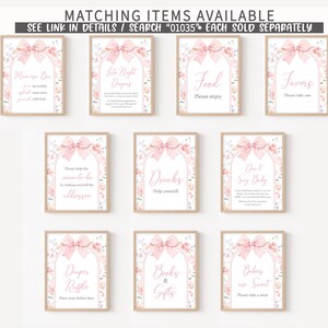 Coquette Baby in Bloom Signs