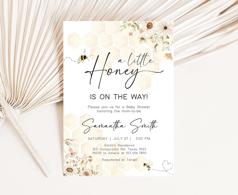 Bee Invitation