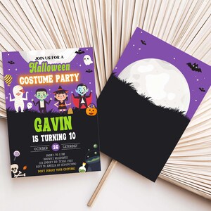 Halloween Birthday Invites