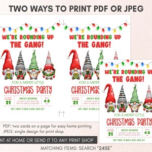 Christmas Party Invitation Template