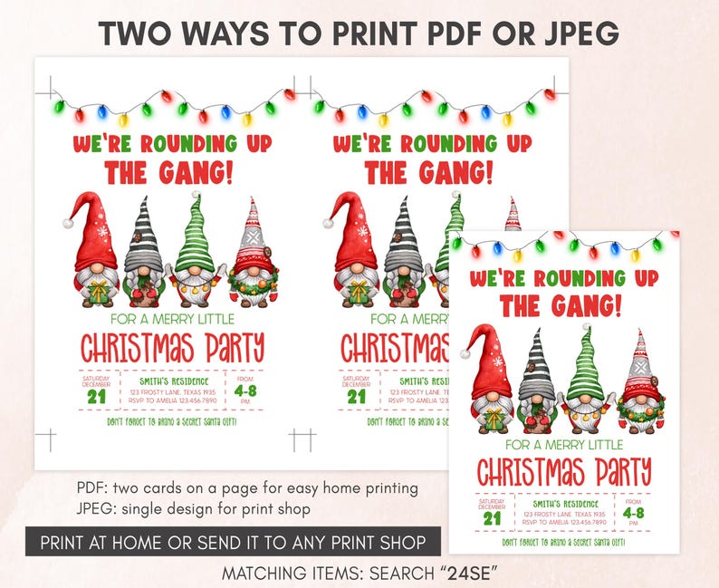 Christmas Party Invitation Template