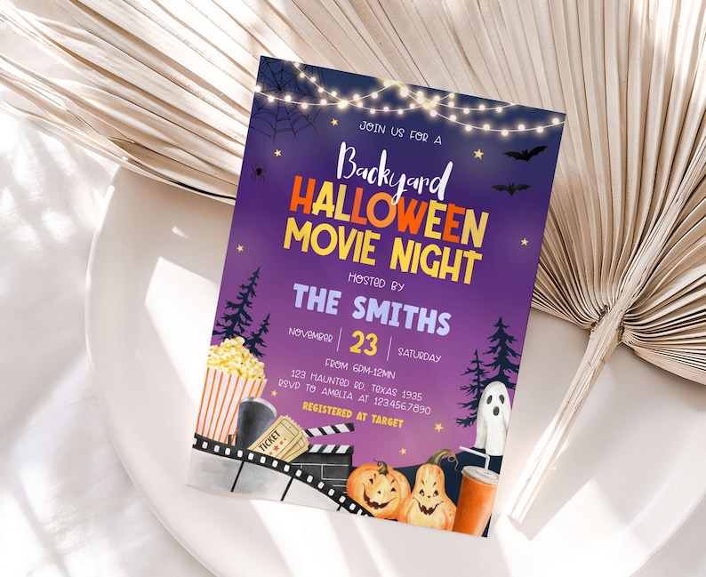 Movie Night Party Invitation