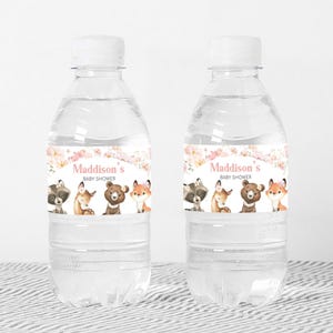 a bottle of water with a picture of bears on it
