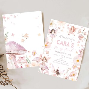 Fairy Birthday Party Invite