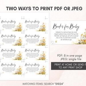 two ways to print for a baby shower