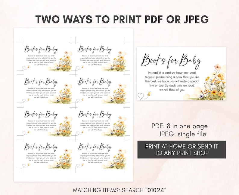 two ways to print for a baby shower