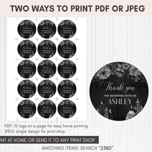a black and white photo of a round sticker with the words, two ways