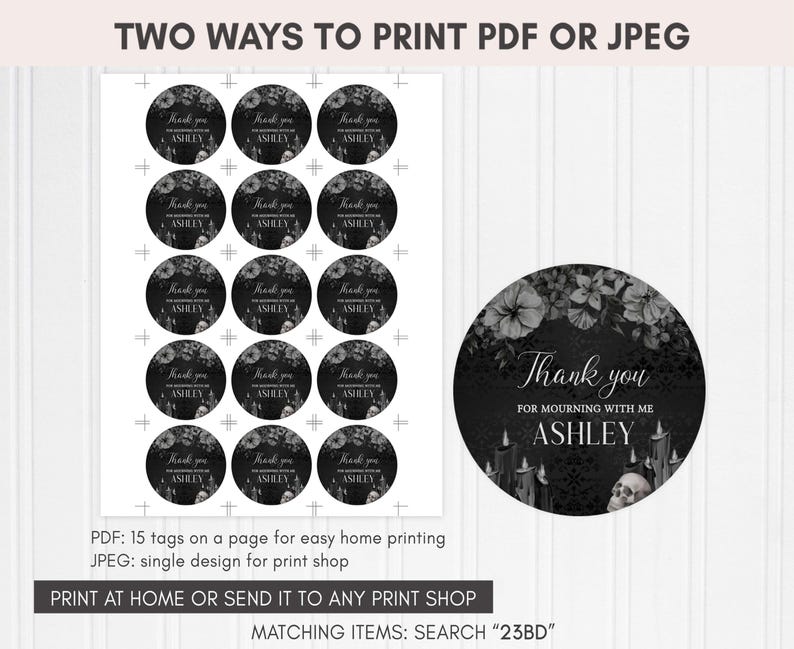 a black and white photo of a round sticker with the words, two ways