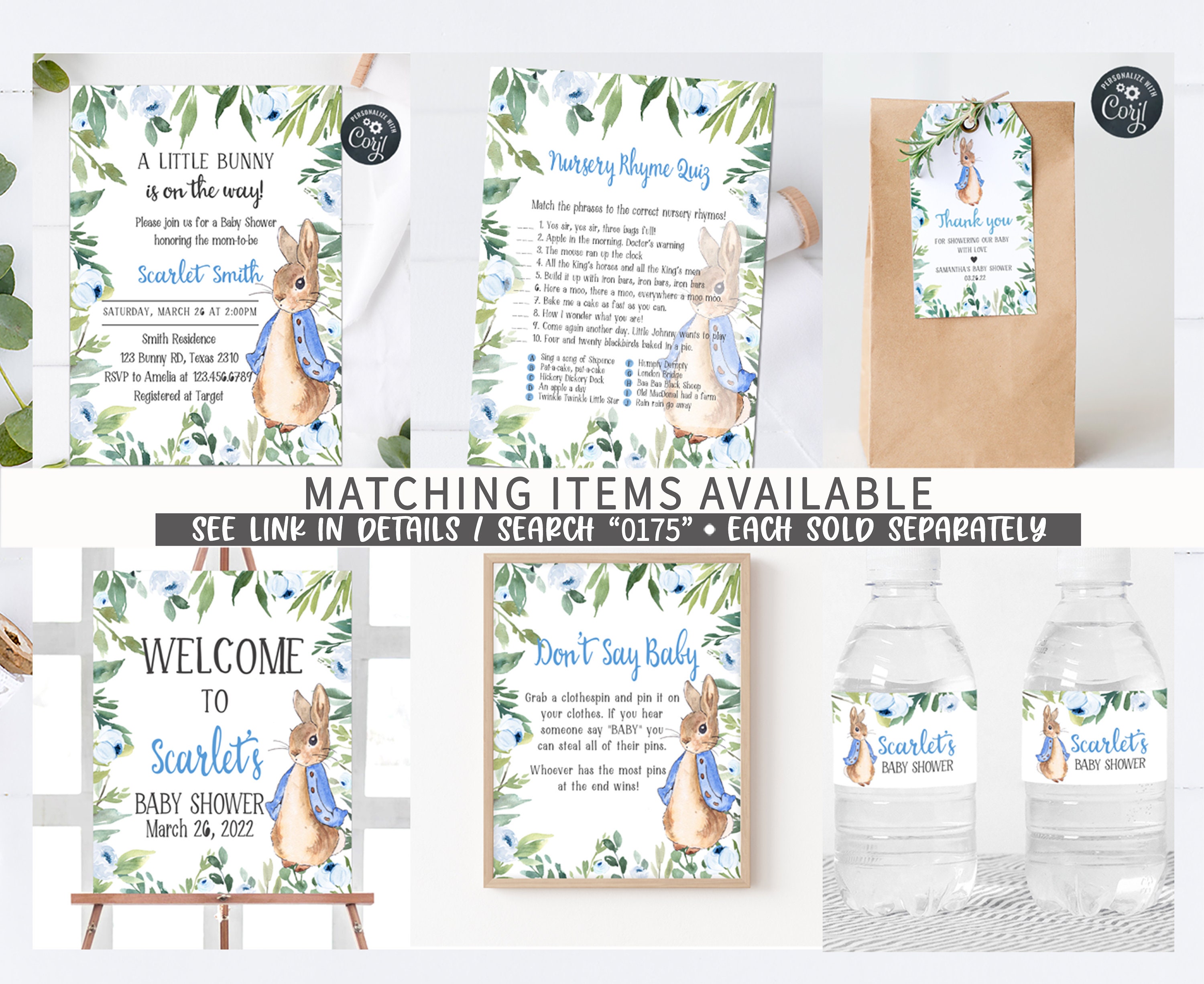 Peter Rabbit Momosa Bar Sign: Baby Shower Decor - A Touch of LA
