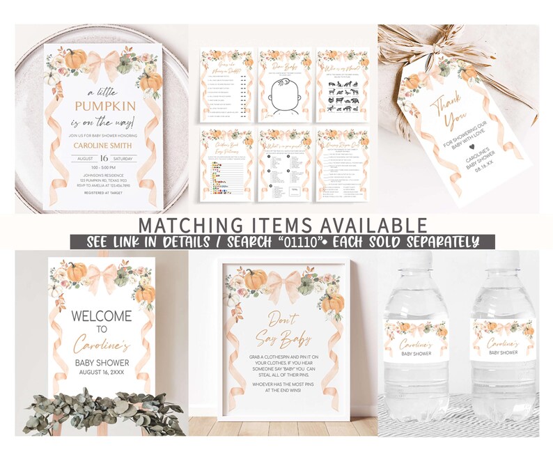 matching items available for a wedding