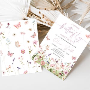 Butterfly Baby Shower Invite