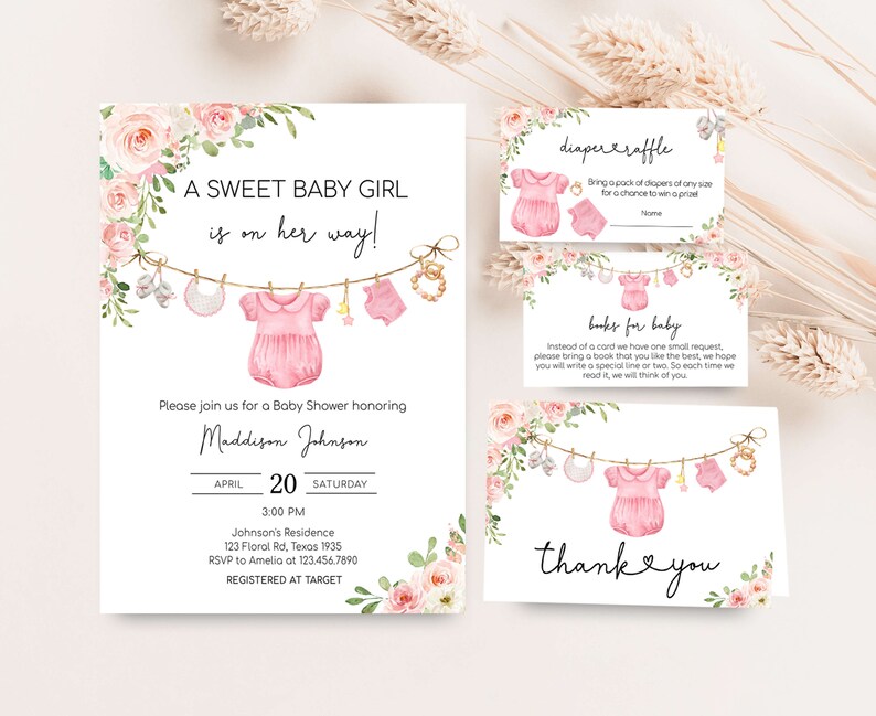 two baby clothes and flowers on a line with the words two ways to print for