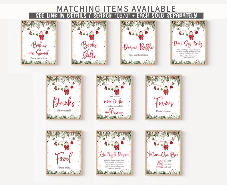 Santa Baby Clothes Signs