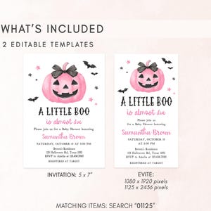 a halloween party flyer with two pumpkins