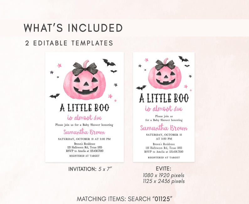 a halloween party flyer with two pumpkins