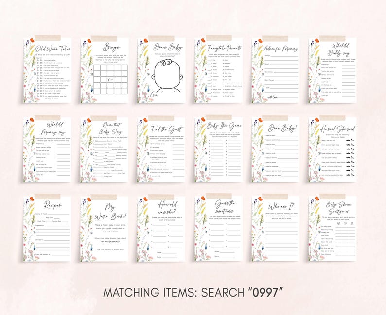 a bunch of cards with a bunch of flowers on them