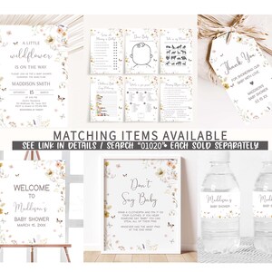 matching items available for a baby shower