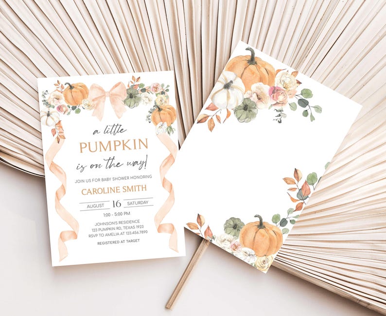 a little pumpkin is on the way baby shower