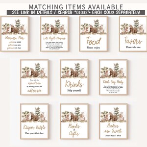 Woodland Animals Signs