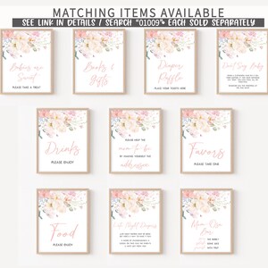 Baby in Bloom Baby Shower Signs