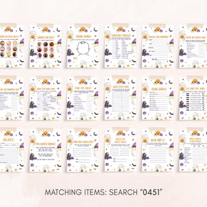 Editable A Little Boo Baby Shower Games Bundle, Gender Neutral Halloween Baby Shower Game Pack, Ghost Baby Shower Games Set Template 0451 image 3