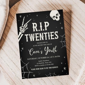 Halloween Birthday Evite