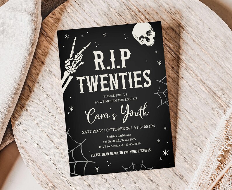 Halloween Birthday Evite
