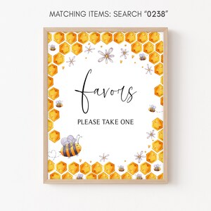 Bee Baby Shower Favors Sign Sweet as Can Bee Baby Shower Treat Sign Gender Neutral Honey Bee Favor Table Sign Daisy Printable Template 0238
