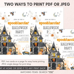Spooktacular Party Invitation Template