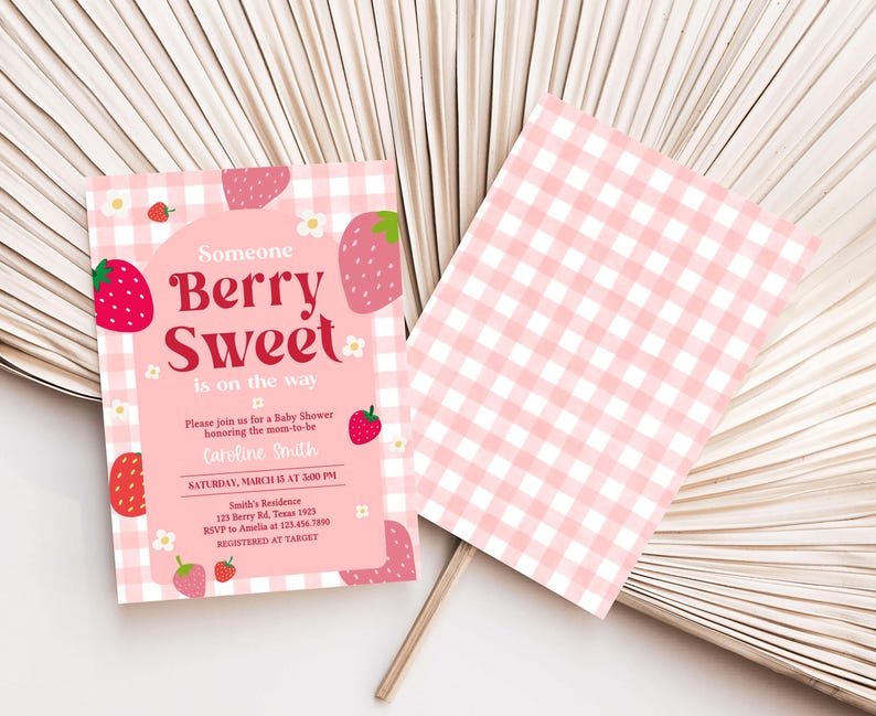 Berry Sweet Baby Shower Invite