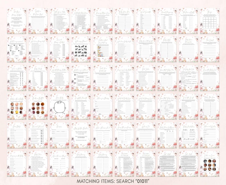 Fairy Baby Shower Game Pack