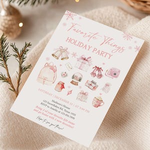 Favorite Things Invitation