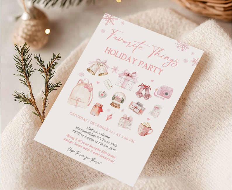 Favorite Things Invitation