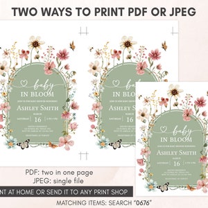 two ways to print a wedding card