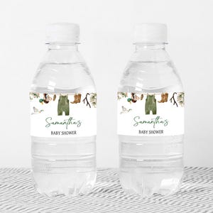 Hunter Water Bottle Label