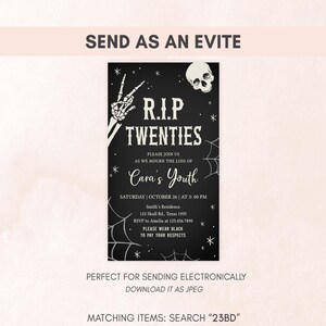 a flyer for a halloween party with a skeleton on it