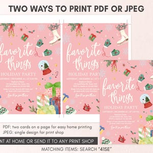 Christmas Party Invitation Template