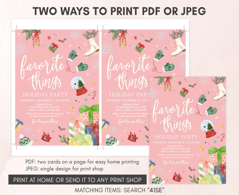 Christmas Party Invitation Template
