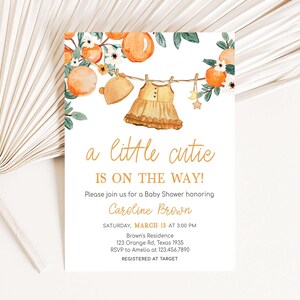 A Little Cutie Baby Shower Invitation