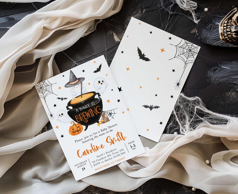 Orange Baby is Brewing Invite