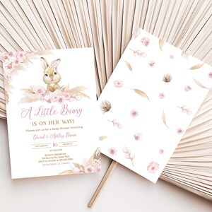 a little bunny is on her way baby shower