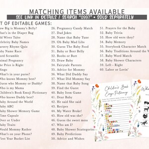 a list of items for a baby shower