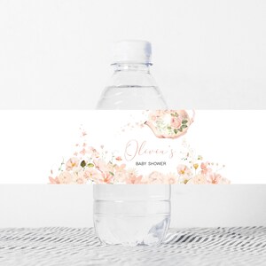 Tea for Two Baby Shower Bottle Labels