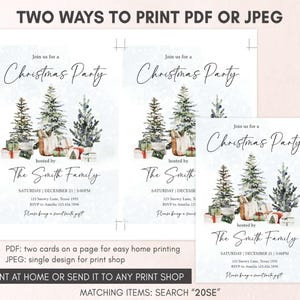 Christmas Party Invitation Template