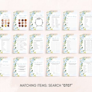 a collection of matching items for a wedding