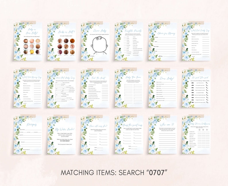 a collection of matching items for a wedding