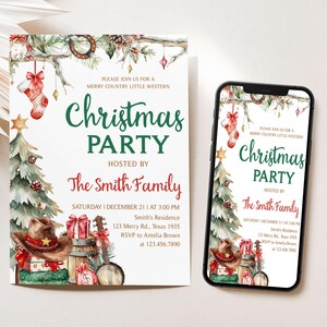 Christmas Hoedown Invites