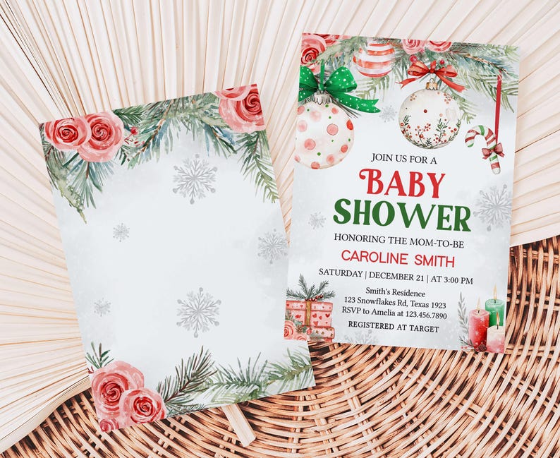 Winter Baby Shower Invite