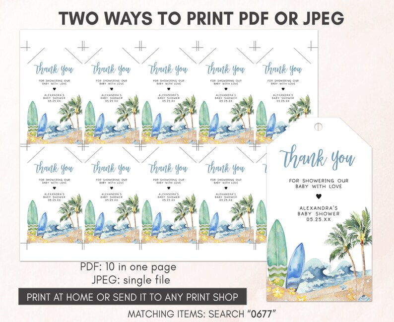 two ways to print a thank card for a friend